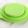 silicone foldable pet food bowl for outdoor use